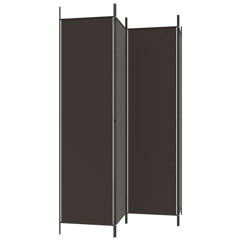 4 paneles barna szövet paraván 200x200 cm 4 paneles barna szövet paraván 200x200 cm