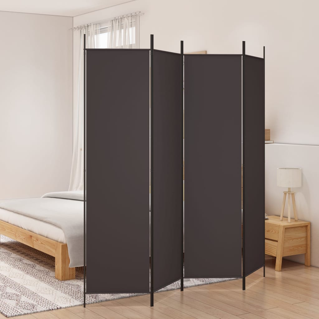 4 paneles barna szövet paraván 200x200 cm 4 paneles barna szövet paraván 200x200 cm