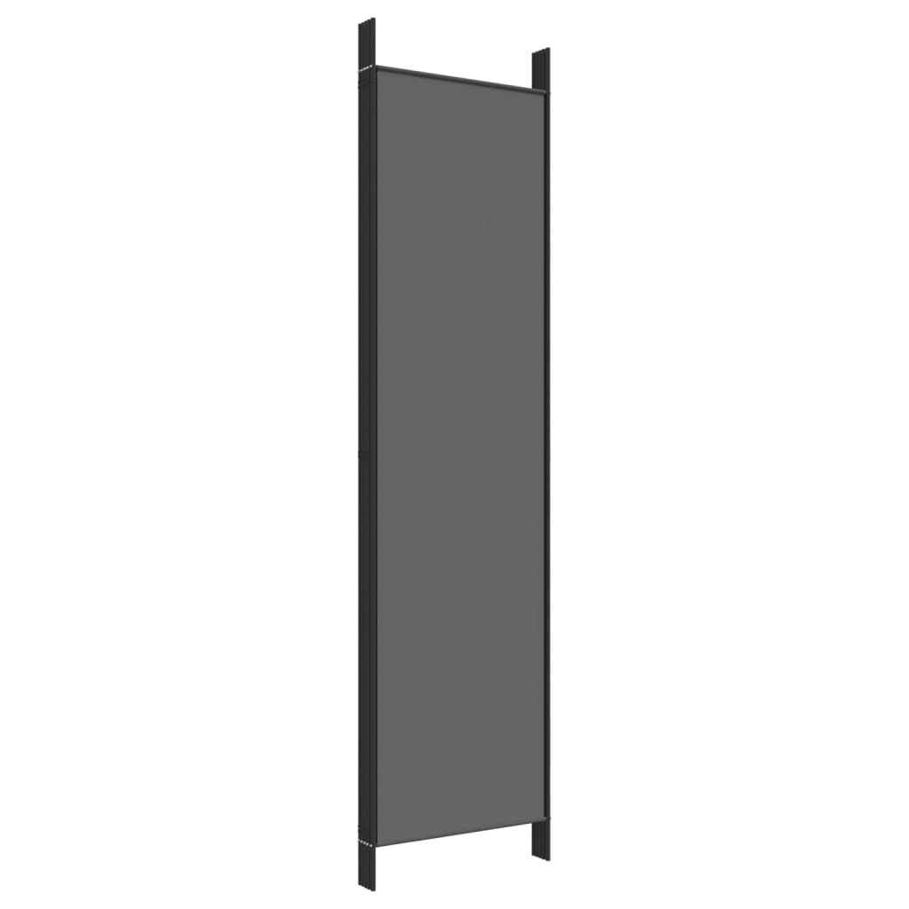 5 paneles antracitszürke szövet térelválasztó 250x200 cm 5 paneles antracitszürke szövet térelválasztó 250x200 cm