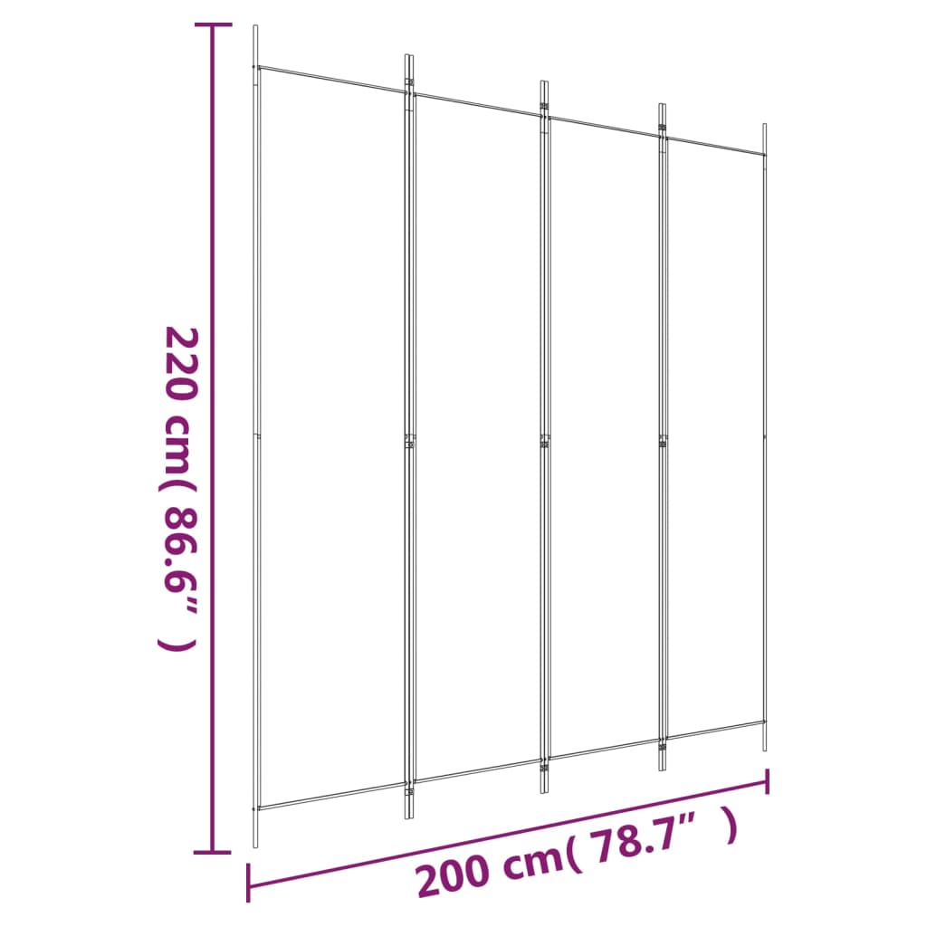 4 paneles barna szövet paraván 200x220 cm 4 paneles barna szövet paraván 200x220 cm
