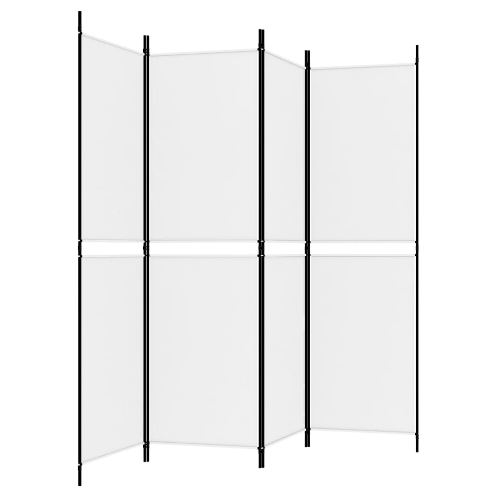 4 paneles fehér szövet térelválasztó 200x180 cm 4 paneles fehér szövet térelválasztó 200x180 cm