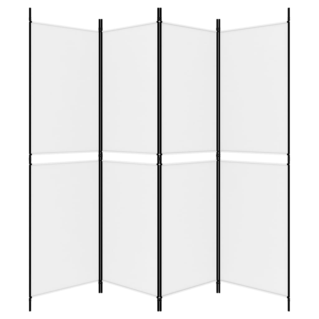 4 paneles fehér szövet térelválasztó 200x180 cm 4 paneles fehér szövet térelválasztó 200x180 cm