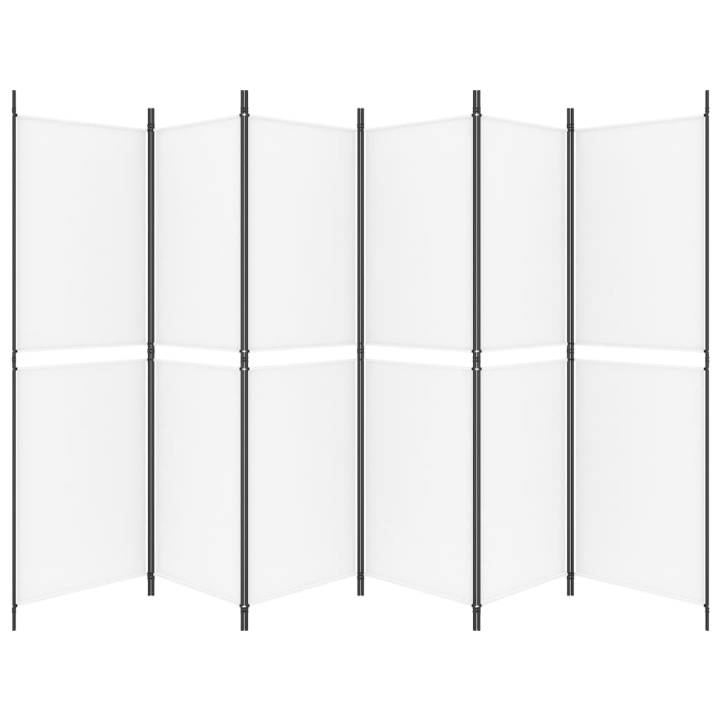 6 paneles fehér szövet térelválasztó 300x180 cm 6 paneles fehér szövet térelválasztó 300x180 cm