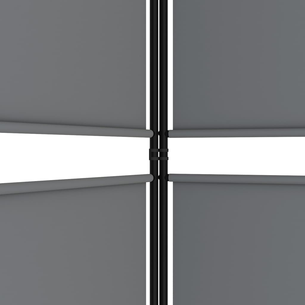 5 paneles antracitszürke szövet térelválasztó 250x200 cm 5 paneles antracitszürke szövet térelválasztó 250x200 cm