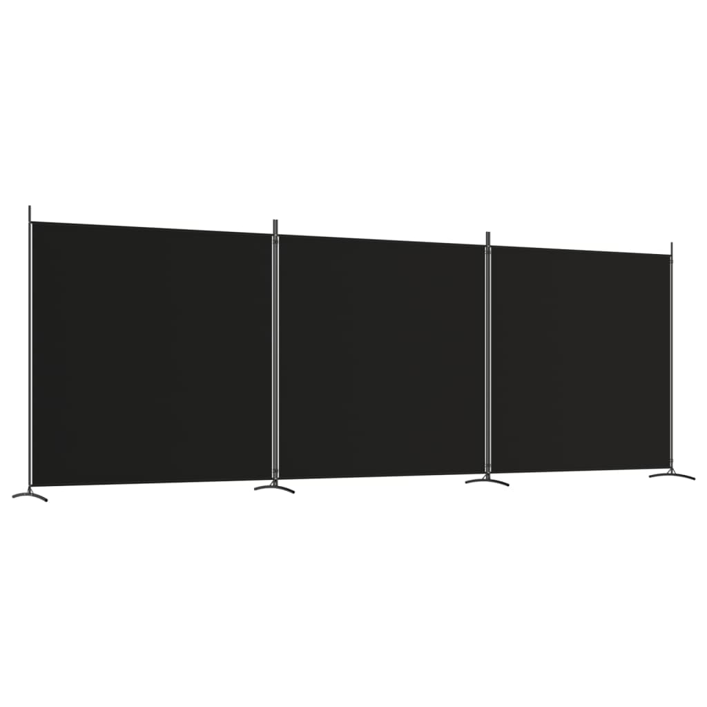 3 paneles fekete szövet térelválasztó 525x180 cm 3 paneles fekete szövet térelválasztó 525x180 cm