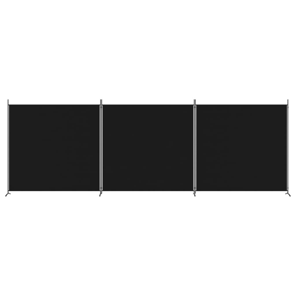 3 paneles fekete szövet térelválasztó 525x180 cm 3 paneles fekete szövet térelválasztó 525x180 cm