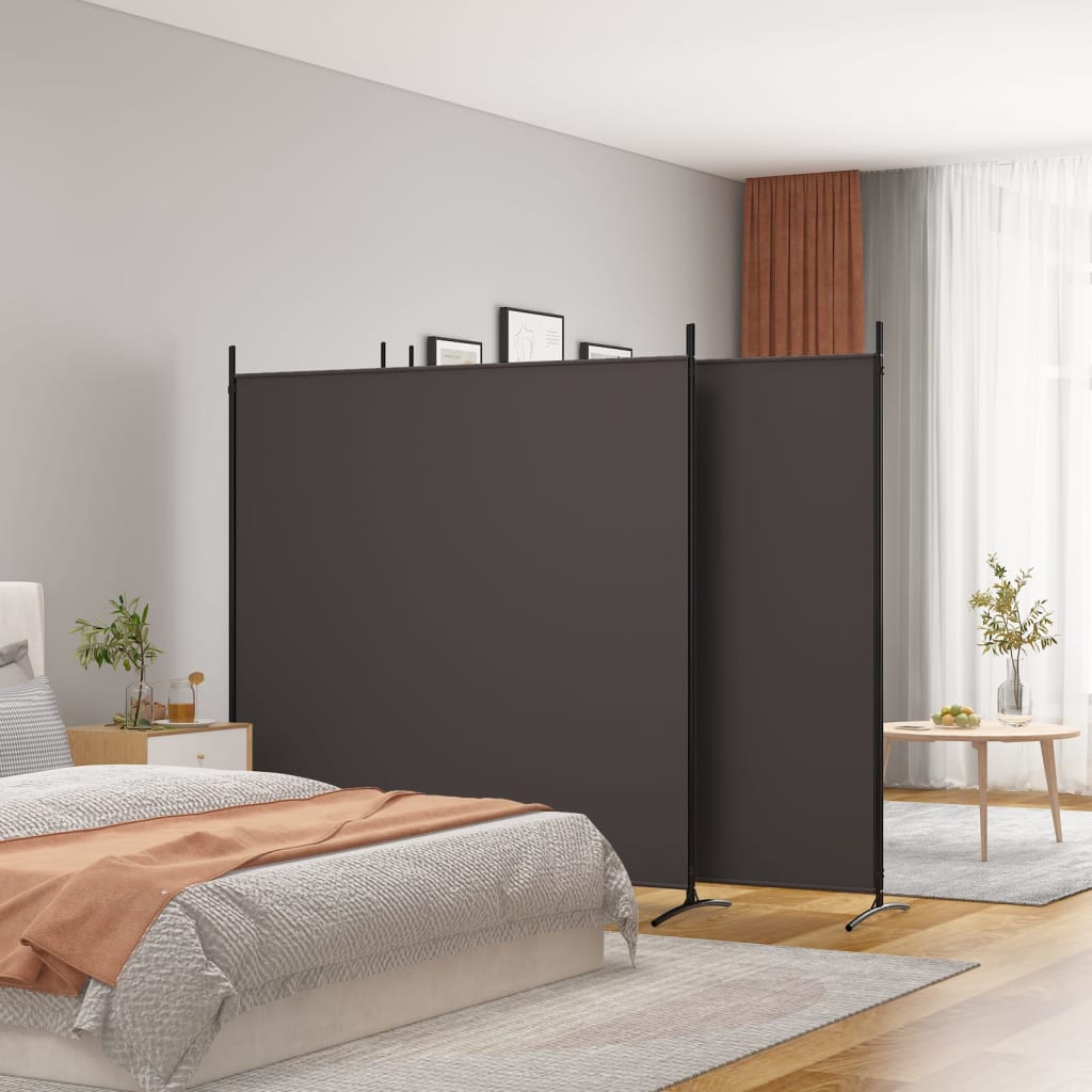4 paneles barna szövet térelválasztó 698x180 cm 4 paneles barna szövet térelválasztó 698x180 cm