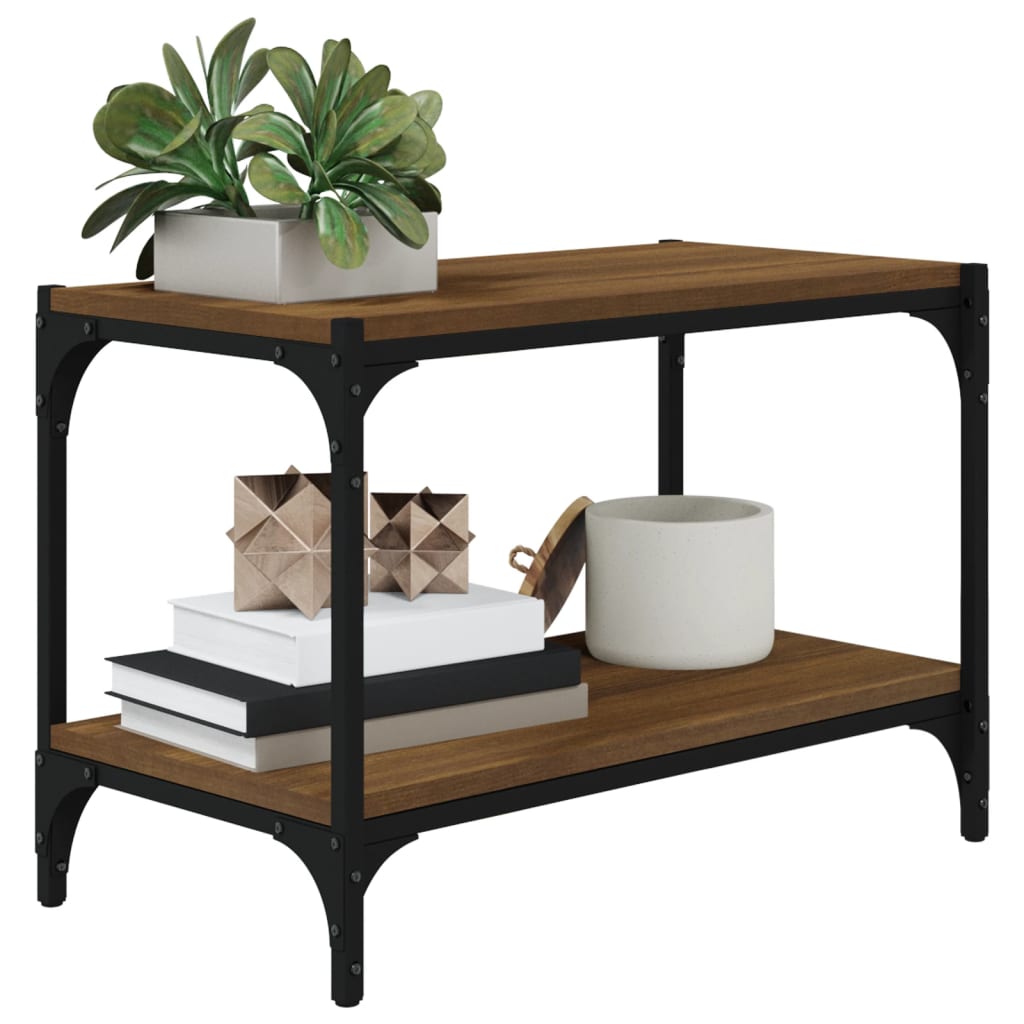 Barna tölgyszínű szerelt fa tv-szekrény 60x33x41 cm Barna tölgyszínű szerelt fa tv-szekrény 60x33x41 cm