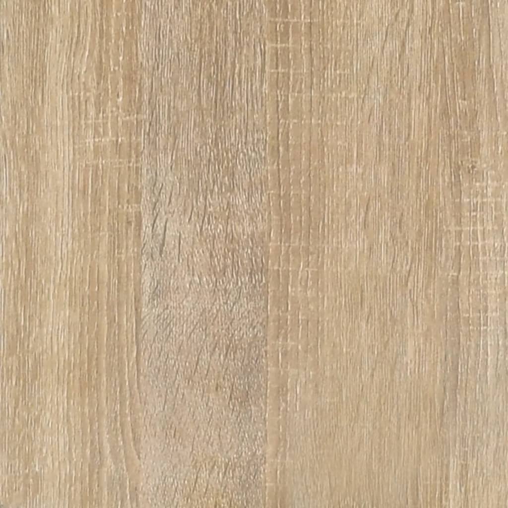 Sonoma tölgy színű szerelt fa és acél tv-szekrény 100x33x41 cm