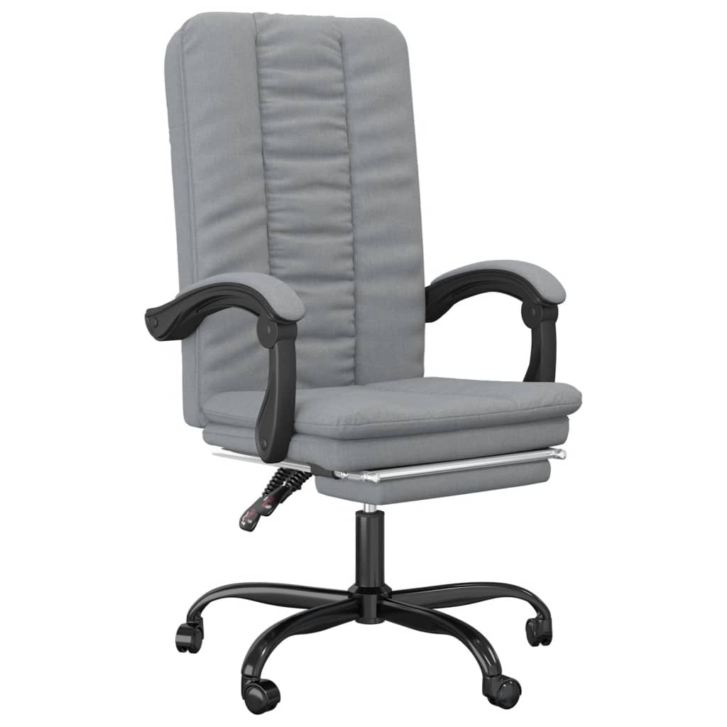 Világosszürke szövet dönthető irodaszék