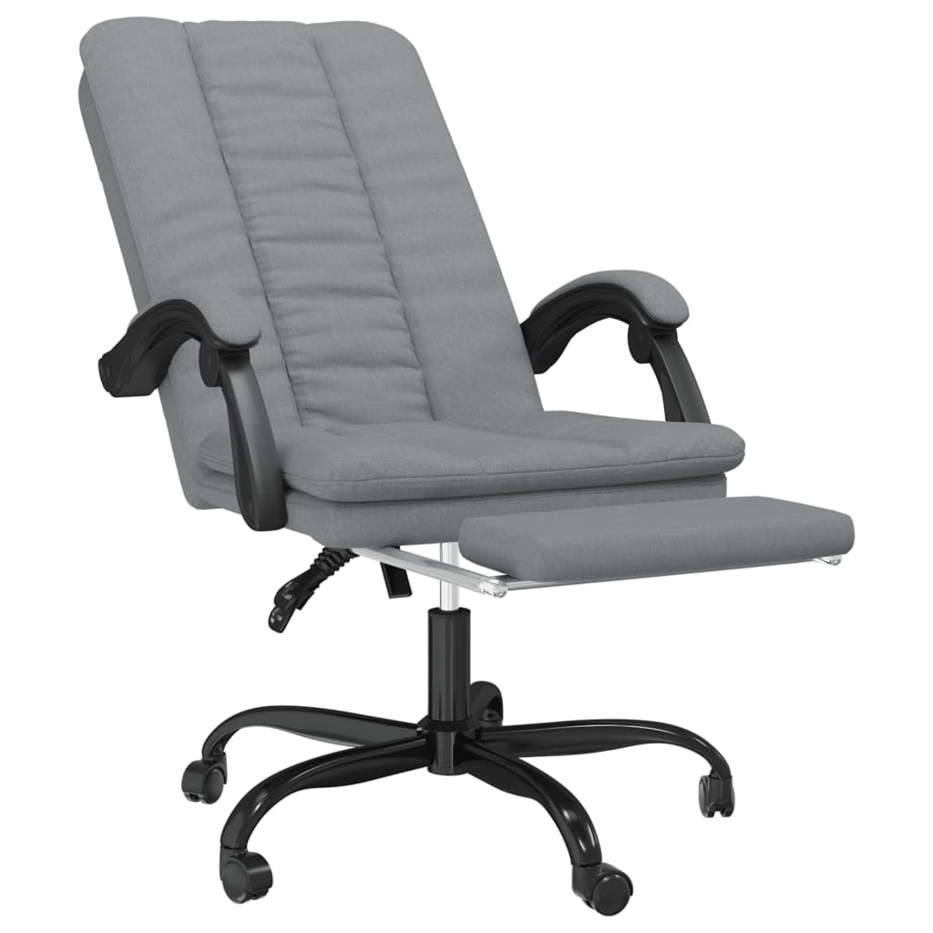 Világosszürke szövet dönthető irodaszék