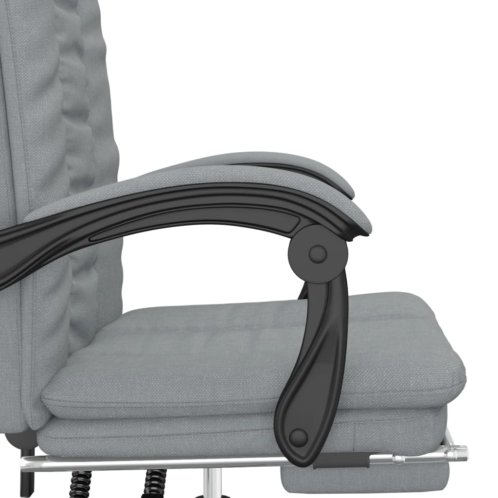 Világosszürke szövet dönthető irodaszék