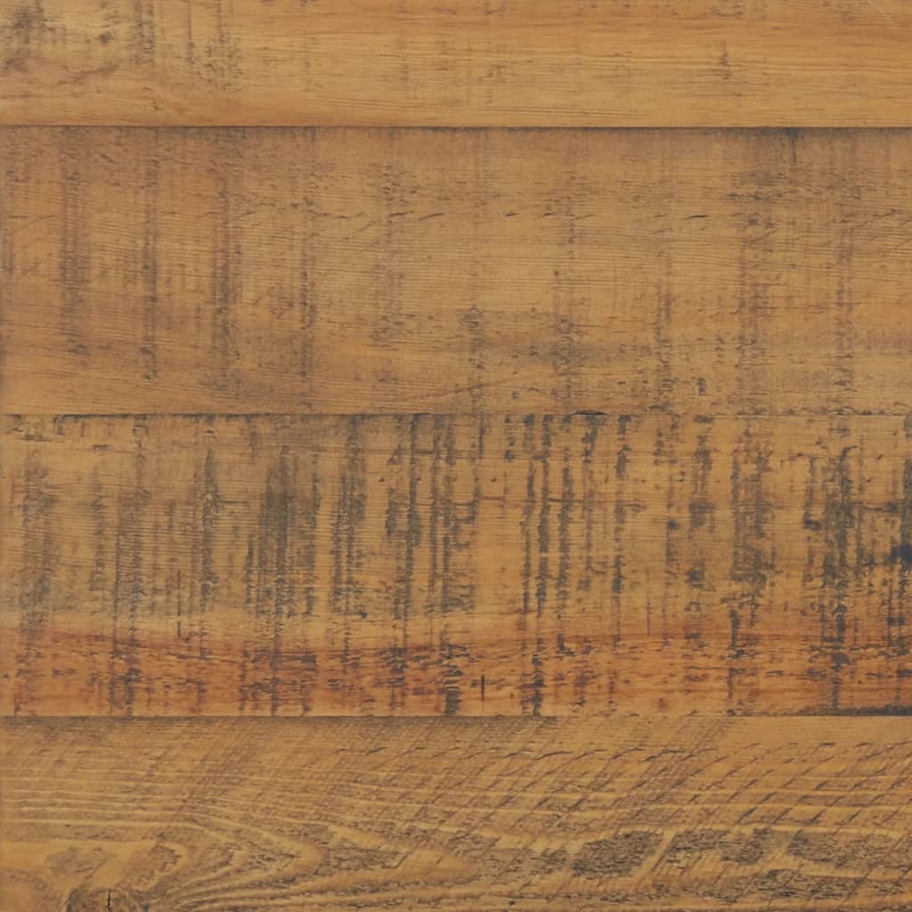 Barna tömör újrahasznosított fenyőfa tárolópad 110 x 35 x 45 cm