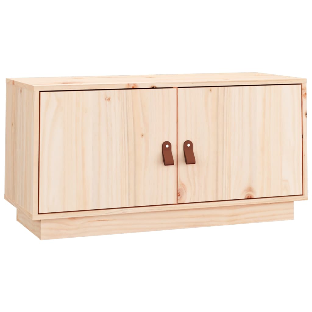 Tömör fenyőfa tv-szekrény 80 x 34 x 40 cm