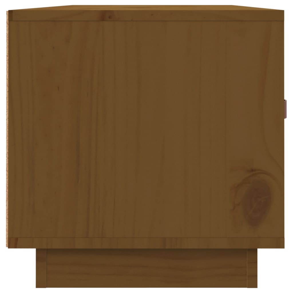 Mézbarna tömör fenyőfa tv-szekrény 80 x 34 x 35 cm Mézbarna tömör fenyőfa tv-szekrény 80 x 34 x 35 cm