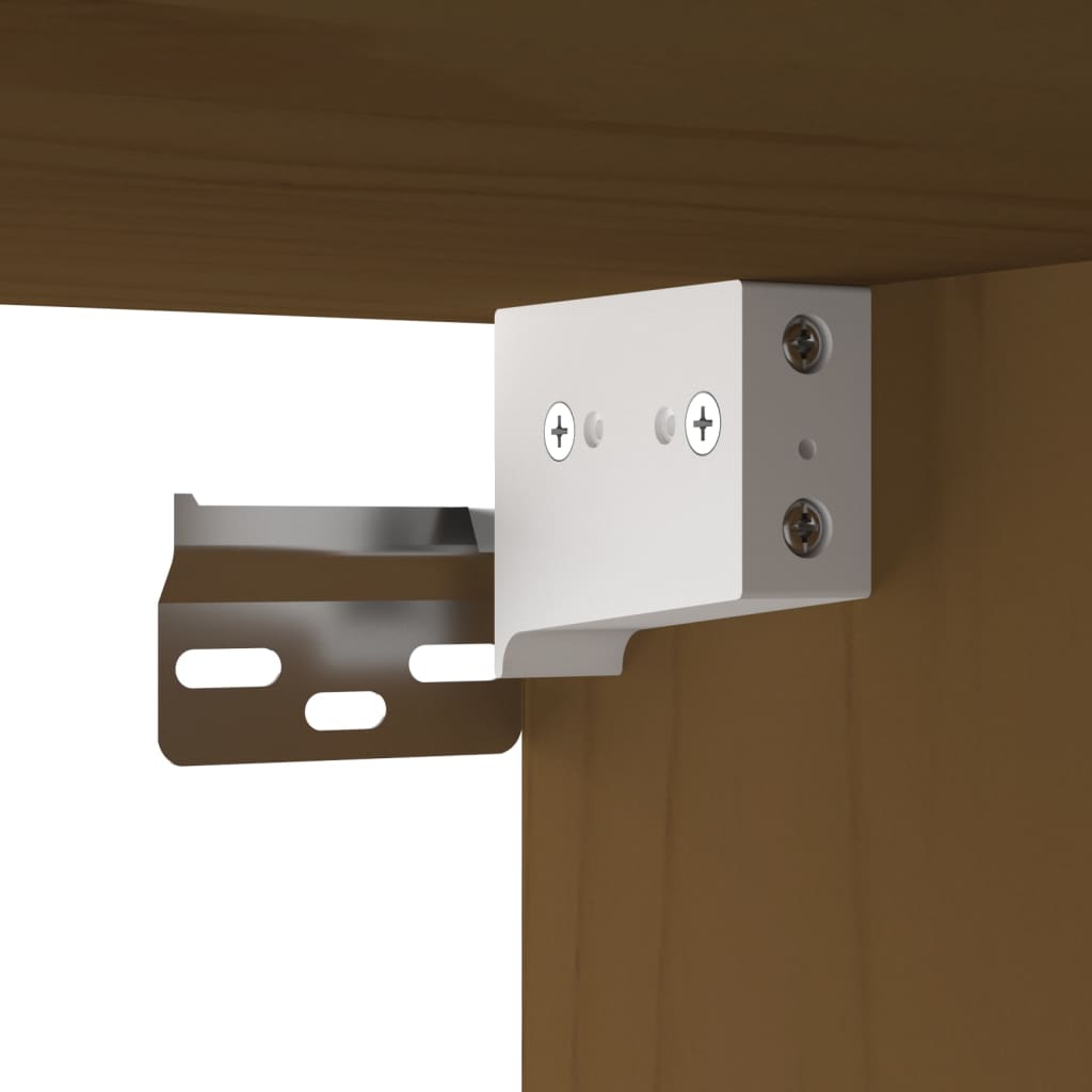 Mézbarna tömör fenyőfa faliszekrény 60 x 30 x 35 cm