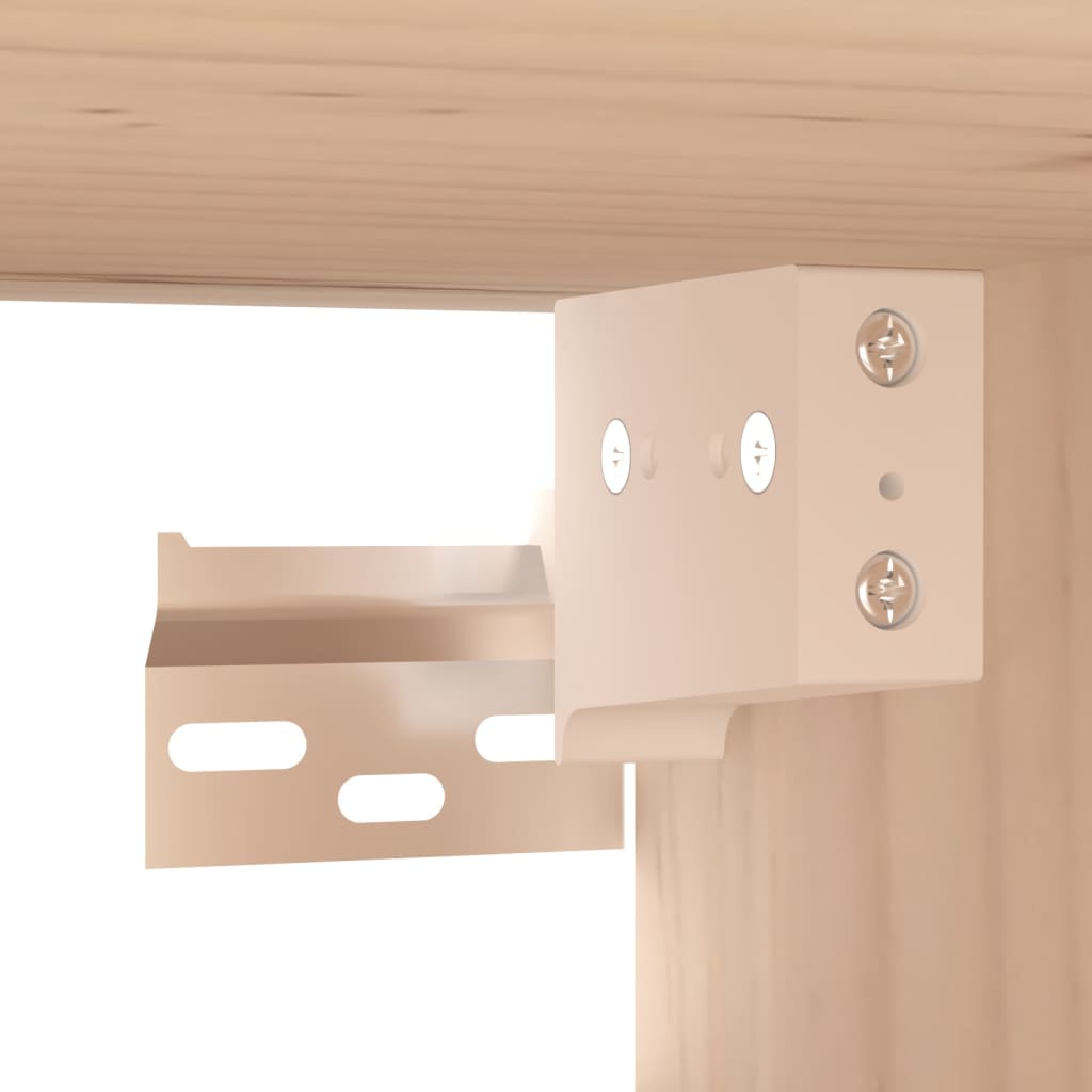 2 db tömör fenyőfa faliszekrény 80 x 30 x 30 cm