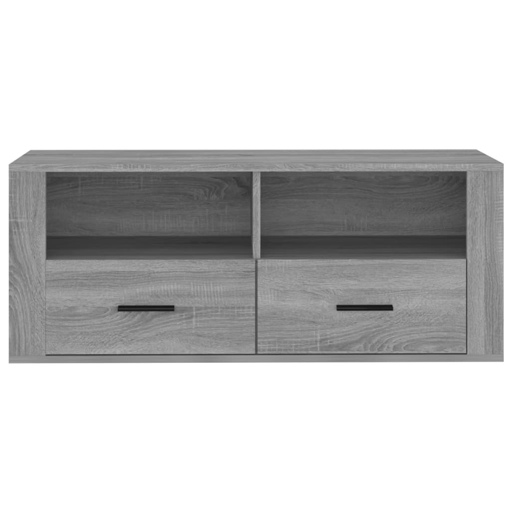 Szürke sonoma színű szerelt fa tv-szekrény 100 x 35 x 40 cm