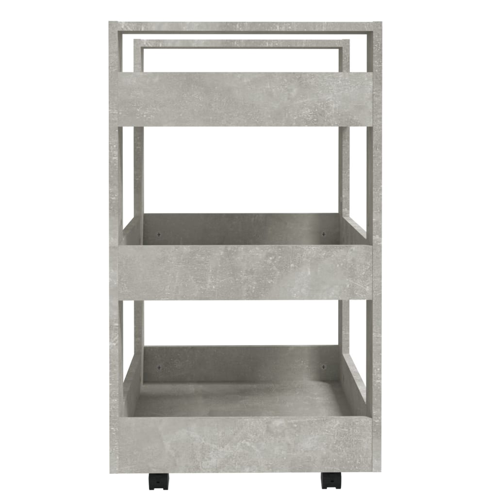 Betonszürke szerelt fa konyhai-kocsi 60 x 45 x 80 cm Betonszürke szerelt fa konyhai-kocsi 60 x 45 x 80 cm