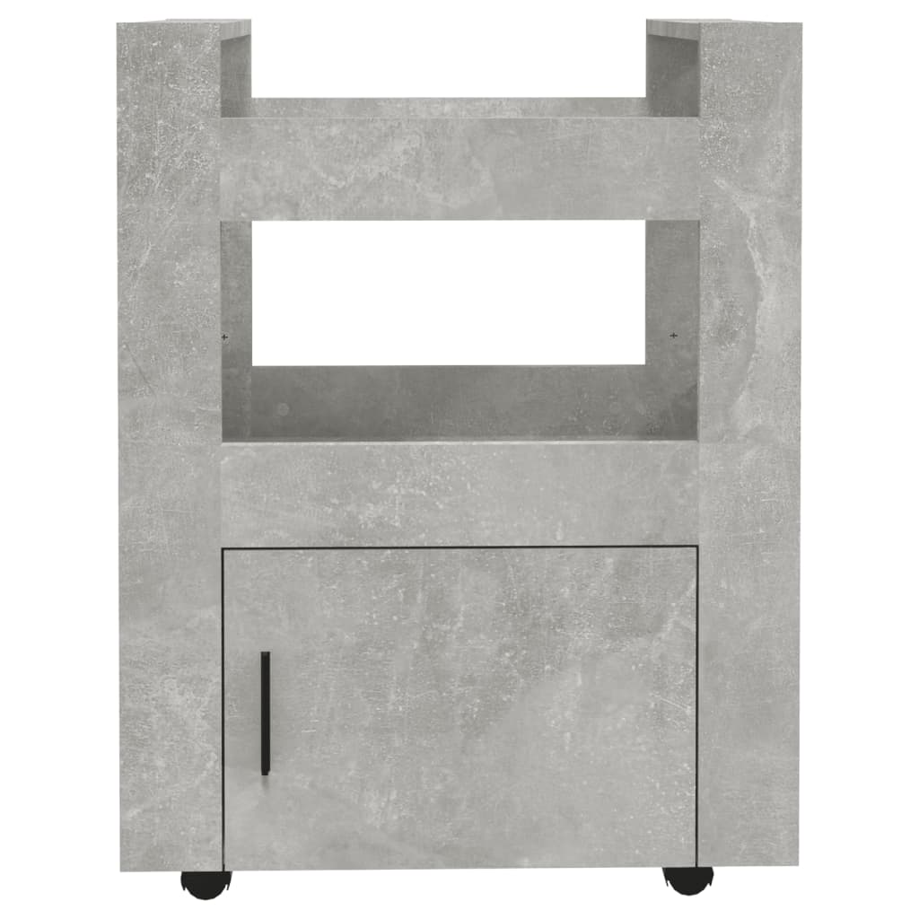 Betonszürke szerelt fa konyhai-kocsi 60 x 45 x 80 cm Betonszürke szerelt fa konyhai-kocsi 60 x 45 x 80 cm