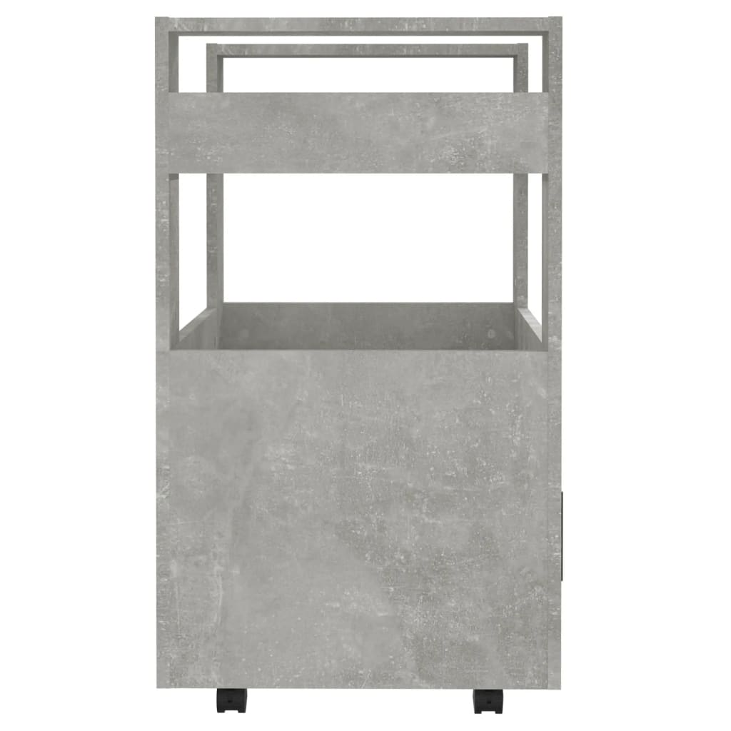 Betonszürke szerelt fa konyhai-kocsi 60 x 45 x 80 cm Betonszürke szerelt fa konyhai-kocsi 60 x 45 x 80 cm