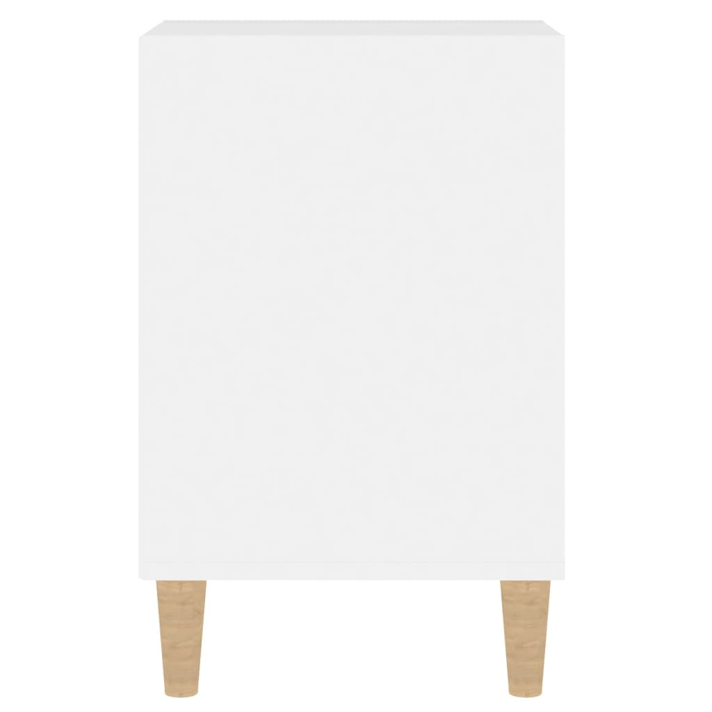 Fehér magasfényű szerelt fa tv-szekrény 100x35x55 cm