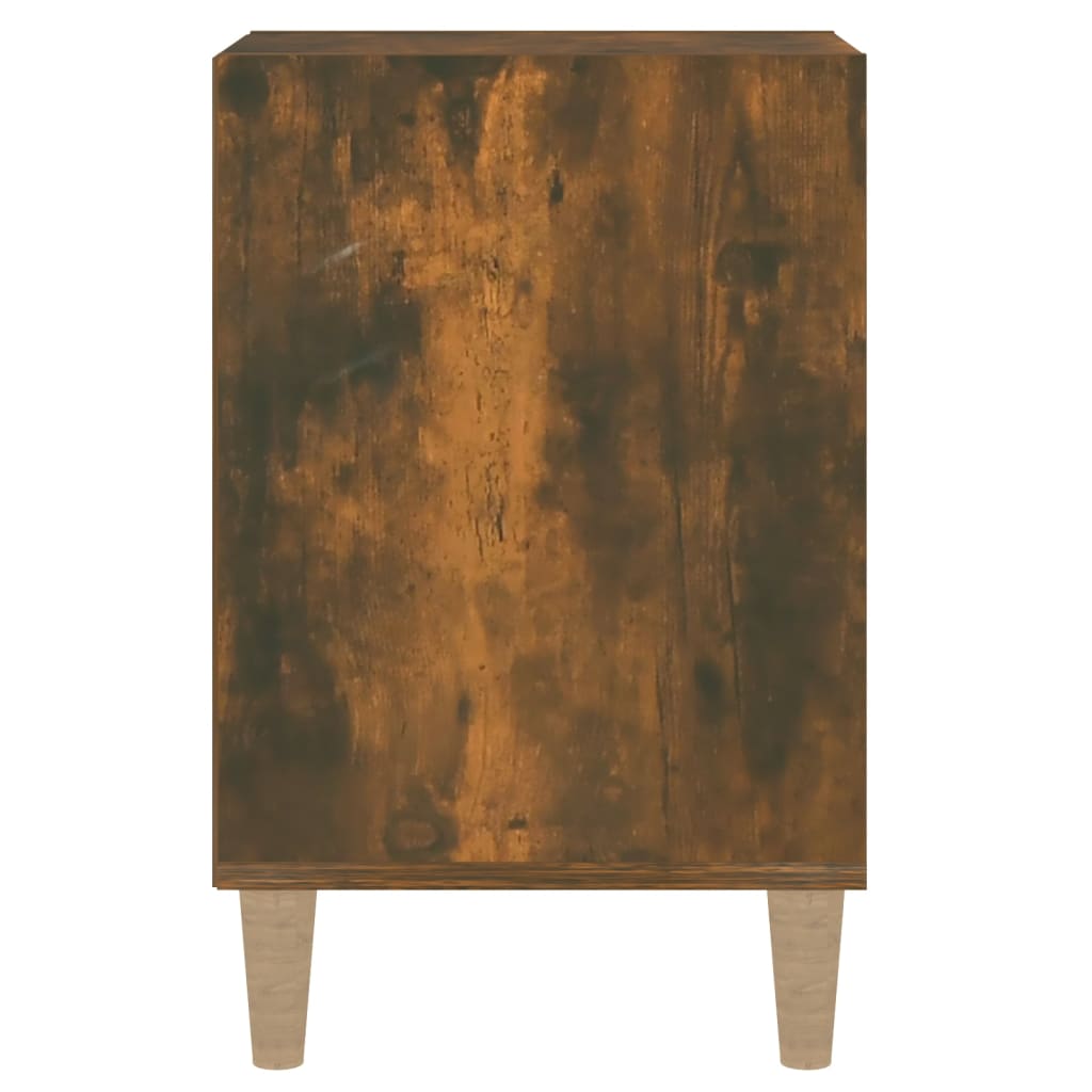 Füstös tölgyszínű szerelt fa tv-szekrény 100x35x55 cm