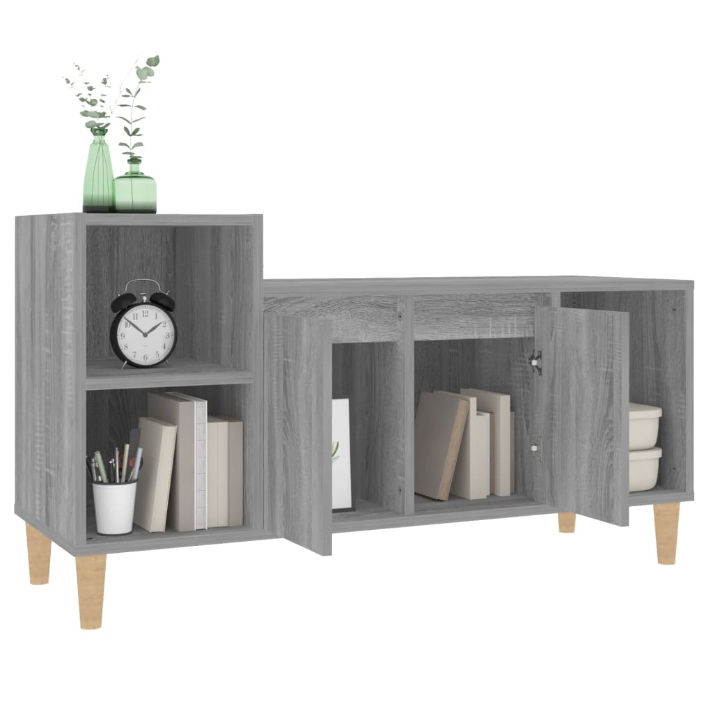 Szürke sonoma színű szerelt fa tv-szekrény 100x35x55 cm Szürke sonoma színű szerelt fa tv-szekrény 100x35x55 cm