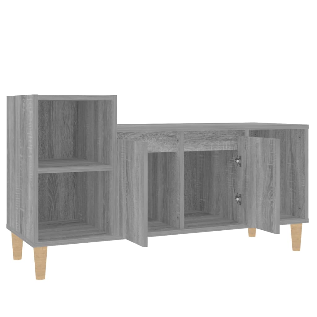 Szürke sonoma színű szerelt fa tv-szekrény 100x35x55 cm Szürke sonoma színű szerelt fa tv-szekrény 100x35x55 cm