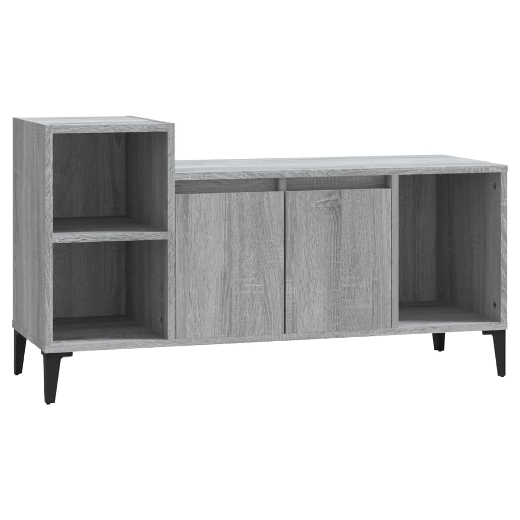 Szürke sonoma színű szerelt fa tv-szekrény 100x35x55 cm Szürke sonoma színű szerelt fa tv-szekrény 100x35x55 cm