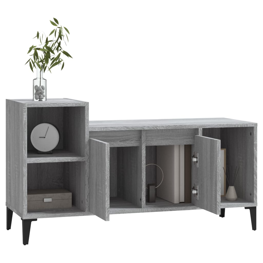 Szürke sonoma színű szerelt fa tv-szekrény 100x35x55 cm Szürke sonoma színű szerelt fa tv-szekrény 100x35x55 cm