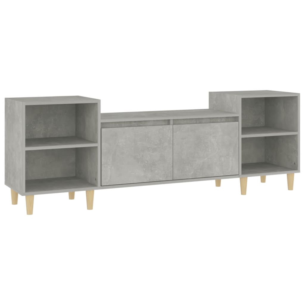 Betonszürke szerelt fa tv-szekrény 160x35x55 cm Betonszürke szerelt fa tv-szekrény 160x35x55 cm