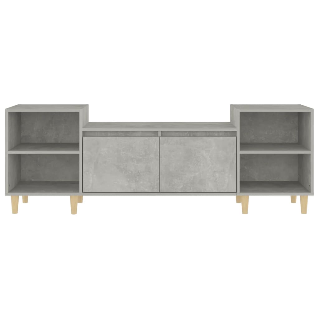 Betonszürke szerelt fa tv-szekrény 160x35x55 cm Betonszürke szerelt fa tv-szekrény 160x35x55 cm