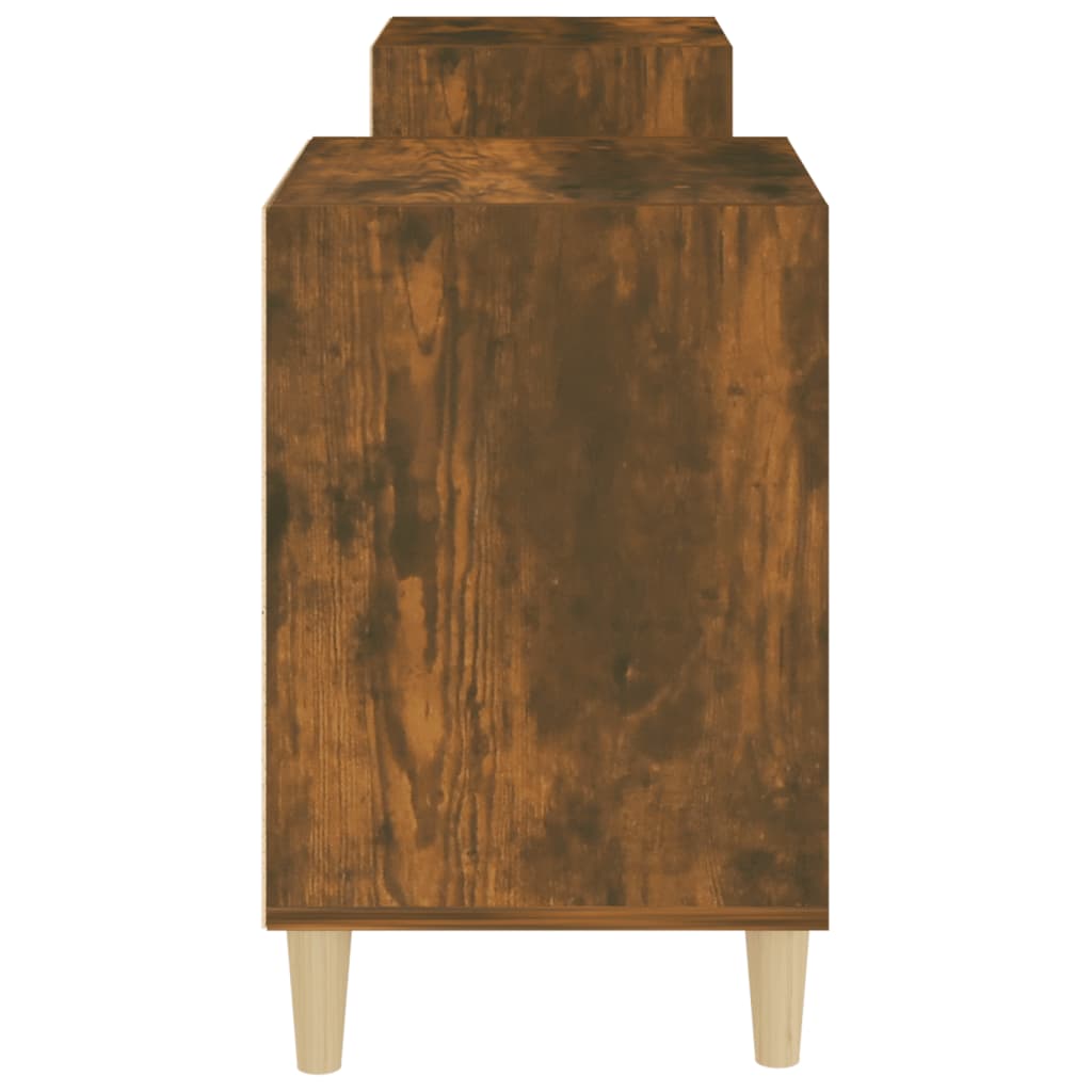 Füstös tölgyszínű szerelt fa tv-szekrény 160x35x55 cm Füstös tölgyszínű szerelt fa tv-szekrény 160x35x55 cm