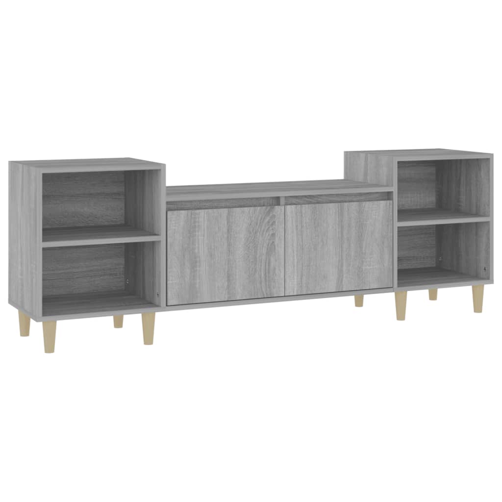 Szürke sonoma színű szerelt fa tv-szekrény 160x35x55 cm Szürke sonoma színű szerelt fa tv-szekrény 160x35x55 cm