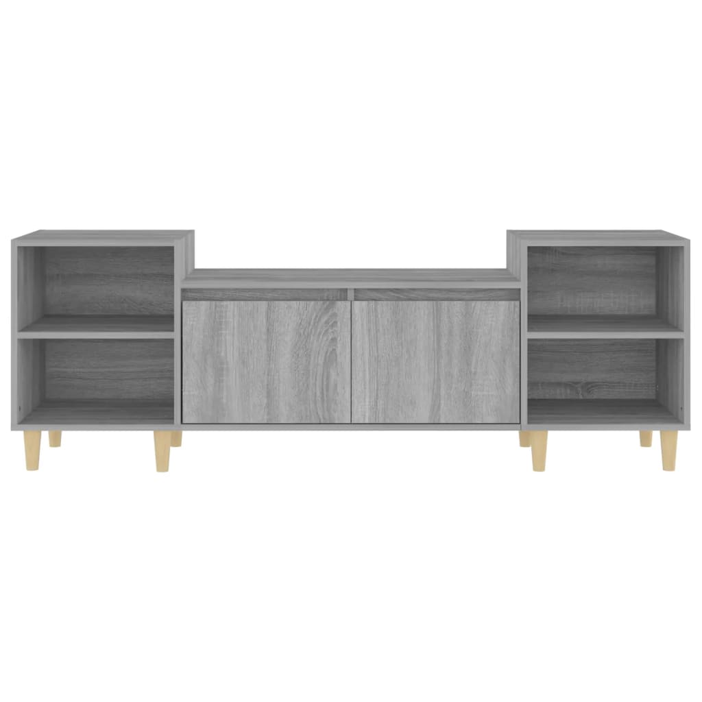Szürke sonoma színű szerelt fa tv-szekrény 160x35x55 cm Szürke sonoma színű szerelt fa tv-szekrény 160x35x55 cm
