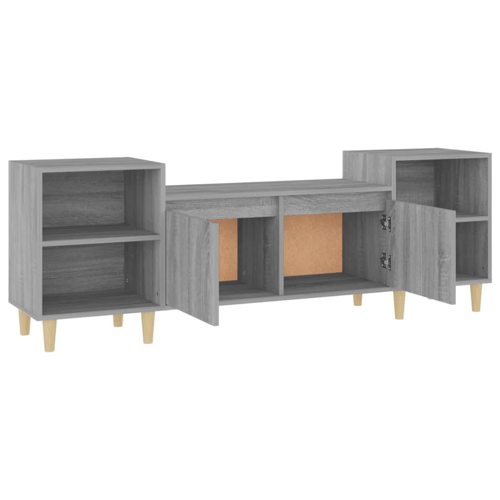 Szürke sonoma színű szerelt fa tv-szekrény 160x35x55 cm Szürke sonoma színű szerelt fa tv-szekrény 160x35x55 cm