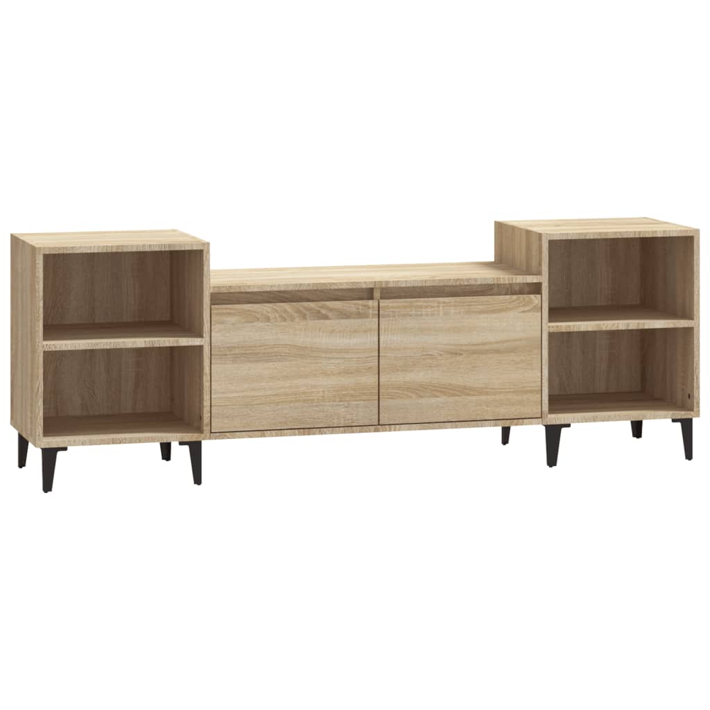 Sonoma tölgyszínű szerelt fa tv-szekrény 160x35x55 cm Sonoma tölgyszínű szerelt fa tv-szekrény 160x35x55 cm
