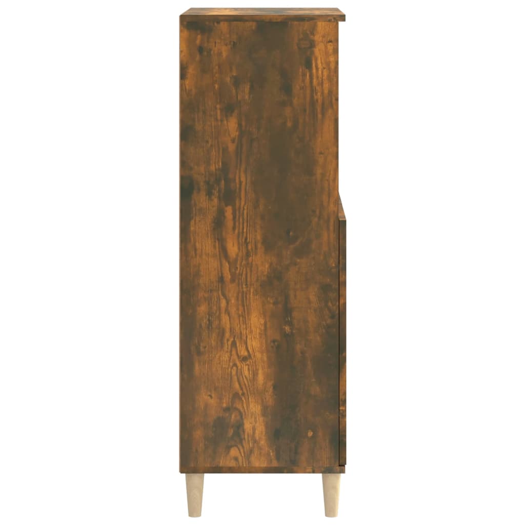 Füstös tölgy színű szerelt fa magasszekrény 60 x 36 x 110 cm Füstös tölgy színű szerelt fa magasszekrény 60 x 36 x 110 cm