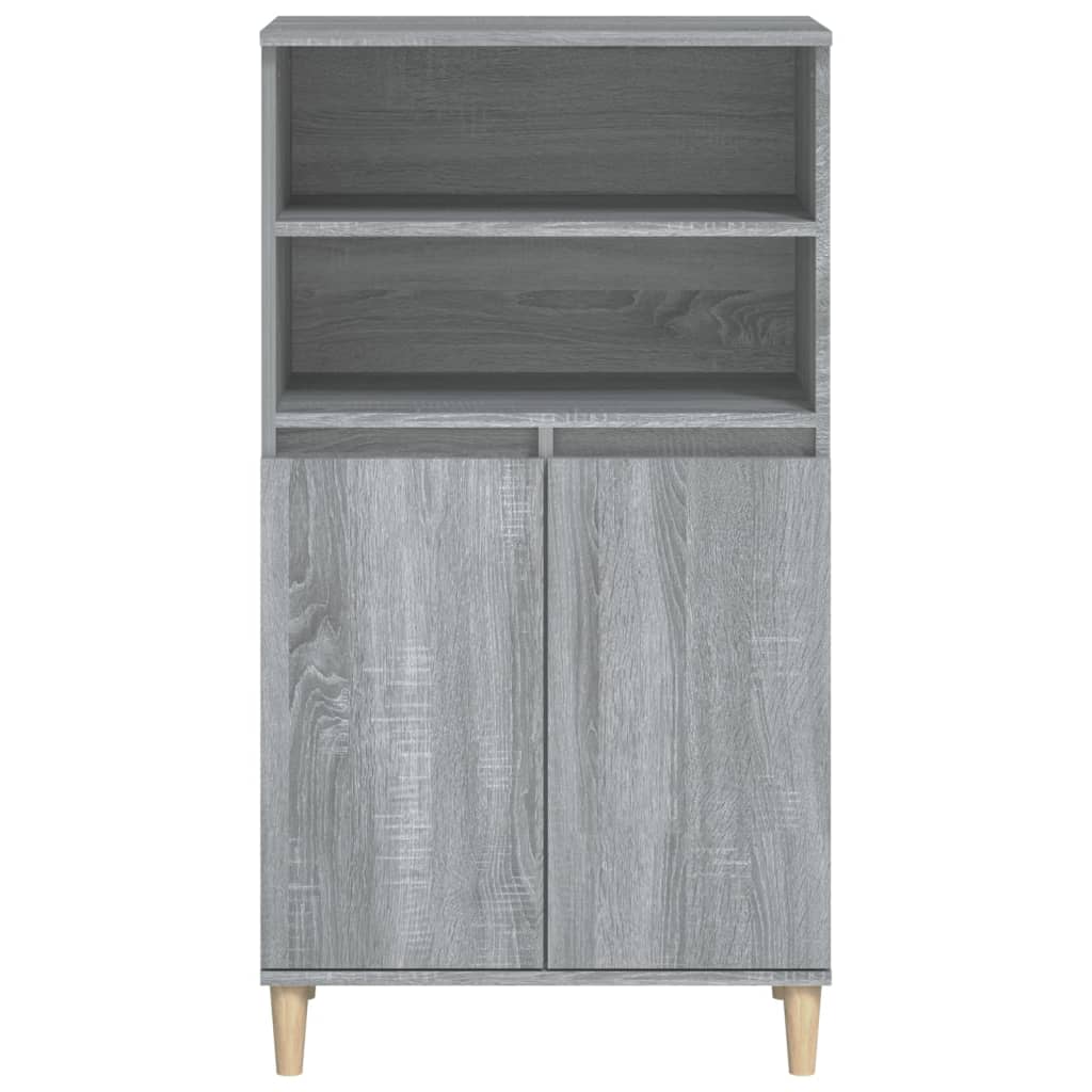 Szürke sonoma szerelt fa magasszekrény 60 x 36 x 110 cm Szürke sonoma szerelt fa magasszekrény 60 x 36 x 110 cm