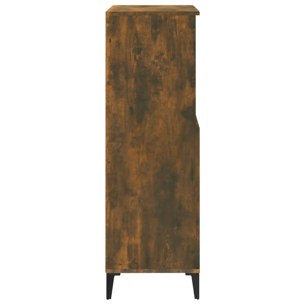 Füstös tölgy színű szerelt fa magasszekrény 60 x 36 x 110 cm Füstös tölgy színű szerelt fa magasszekrény 60 x 36 x 110 cm
