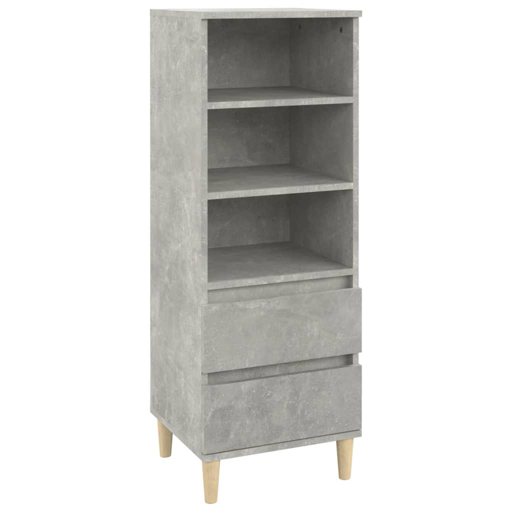 Betonszürke szerelt fa magasszekrény 40 x 36 x 110 cm Betonszürke szerelt fa magasszekrény 40 x 36 x 110 cm