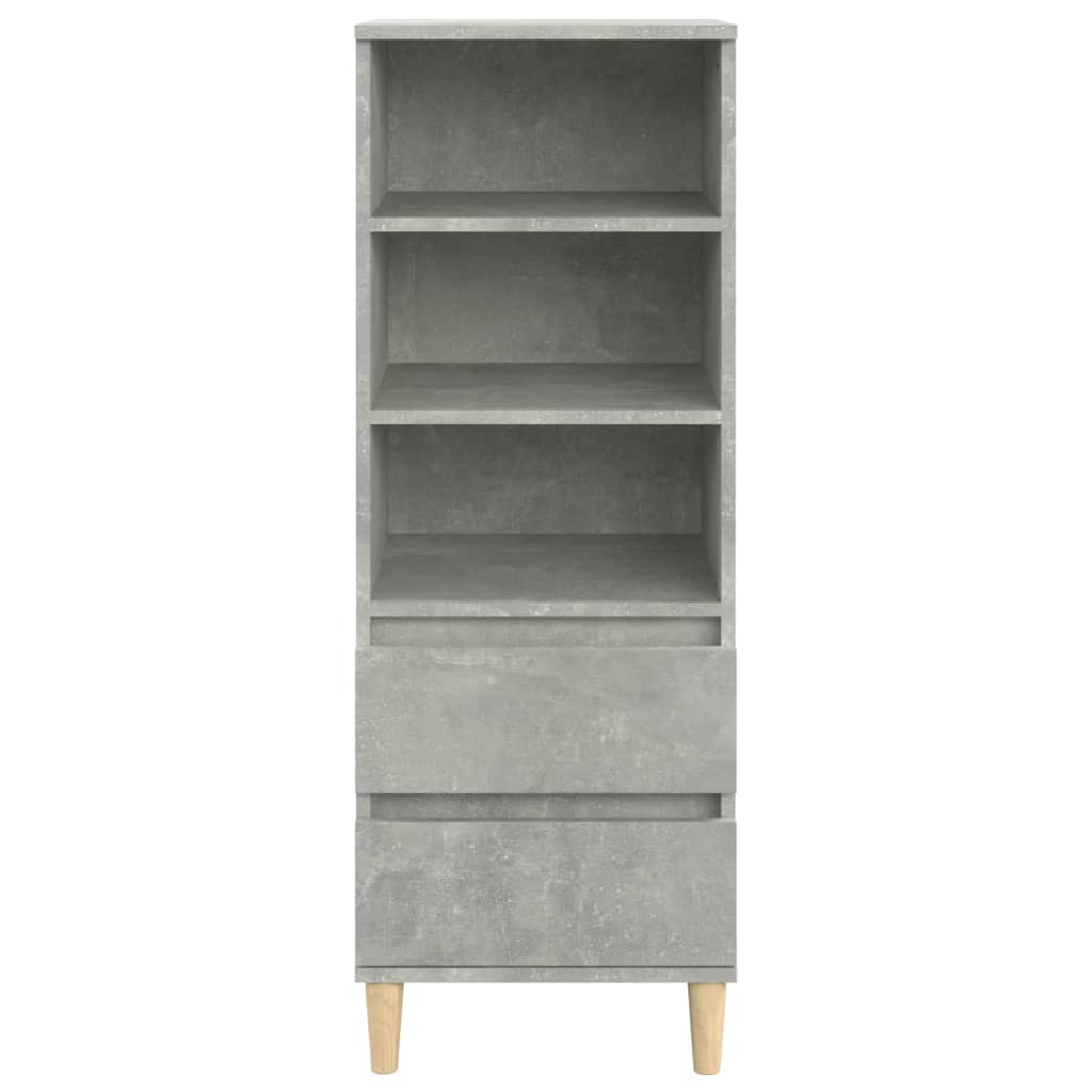 Betonszürke szerelt fa magasszekrény 40 x 36 x 110 cm Betonszürke szerelt fa magasszekrény 40 x 36 x 110 cm