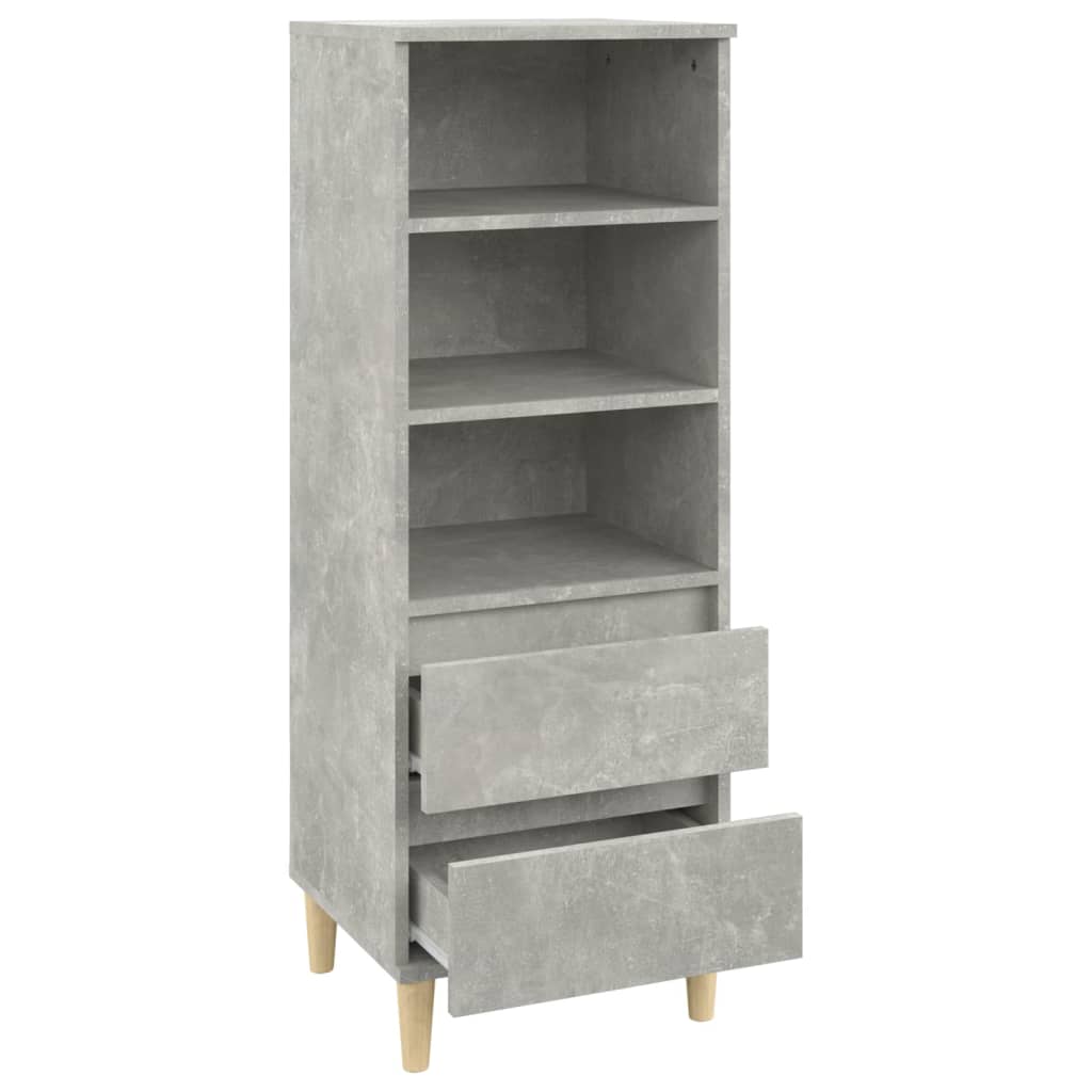 Betonszürke szerelt fa magasszekrény 40 x 36 x 110 cm Betonszürke szerelt fa magasszekrény 40 x 36 x 110 cm