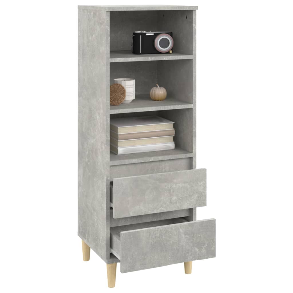 Betonszürke szerelt fa magasszekrény 40 x 36 x 110 cm Betonszürke szerelt fa magasszekrény 40 x 36 x 110 cm