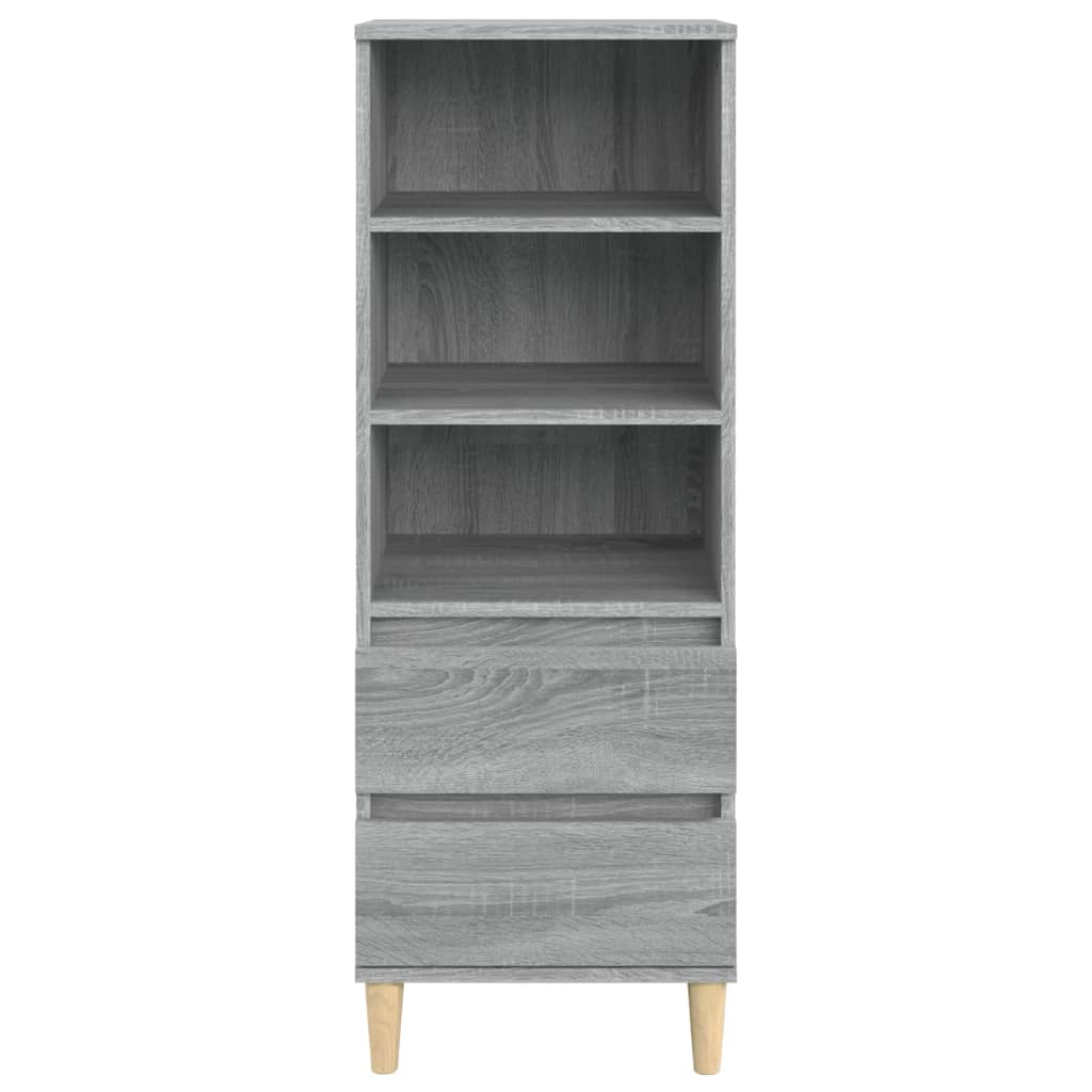 Szürke sonoma szerelt fa magasszekrény 40 x 36 x 110 cm Szürke sonoma szerelt fa magasszekrény 40 x 36 x 110 cm