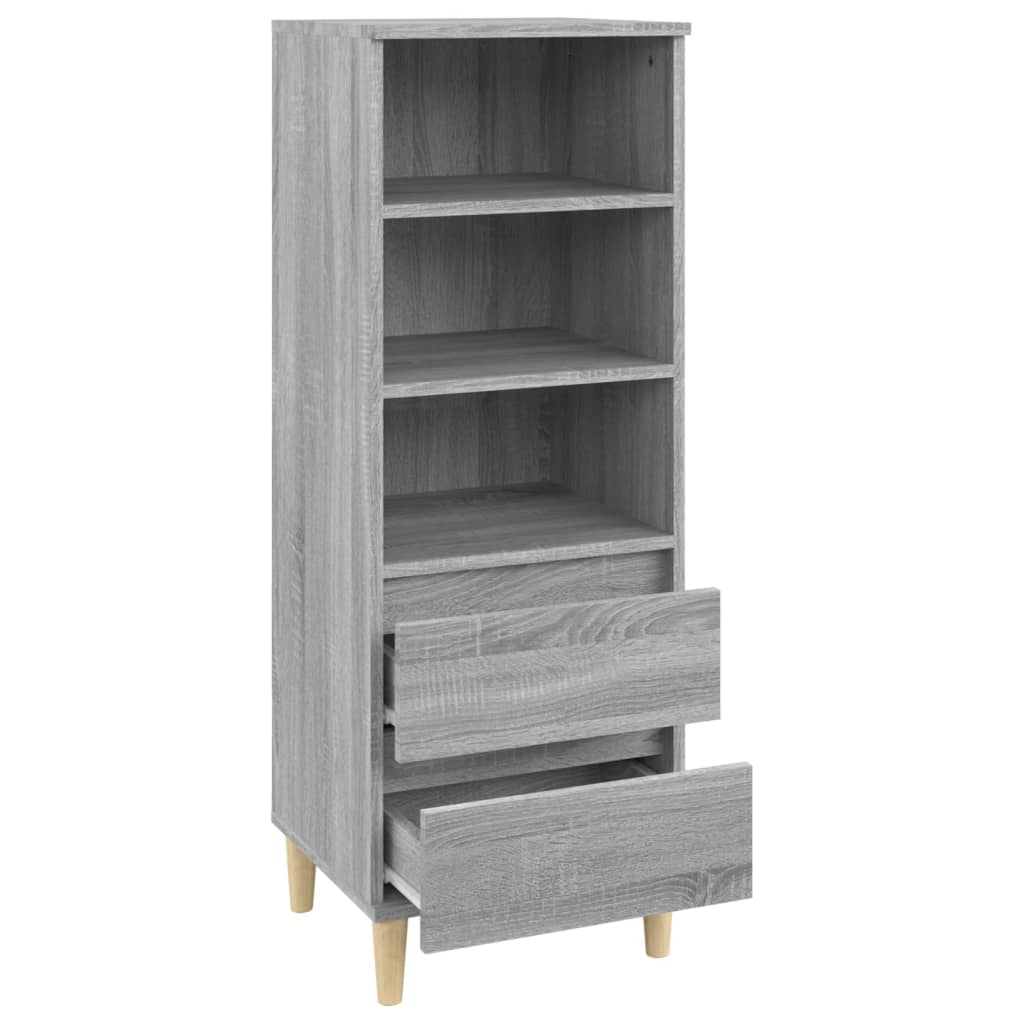Szürke sonoma szerelt fa magasszekrény 40 x 36 x 110 cm Szürke sonoma szerelt fa magasszekrény 40 x 36 x 110 cm