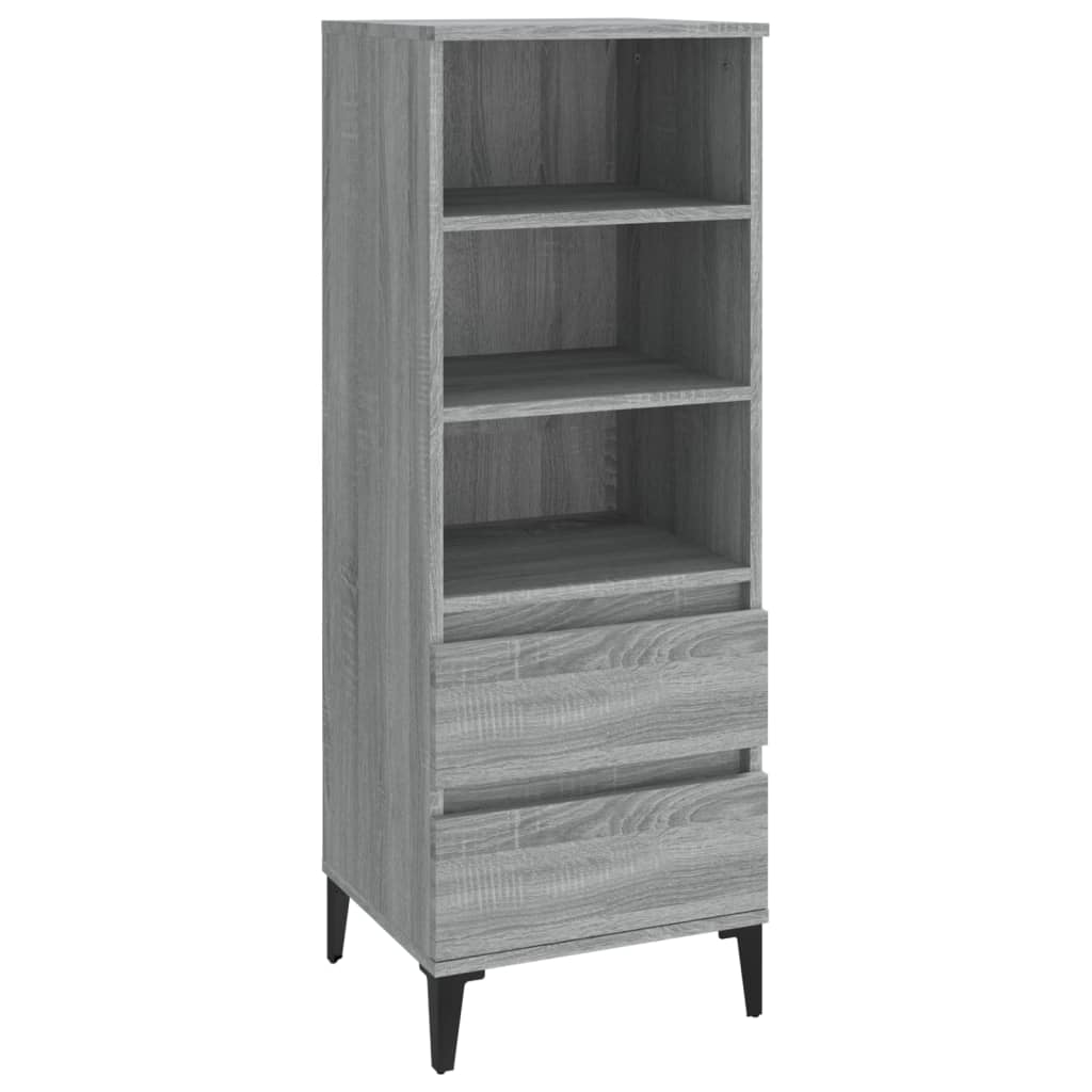 Szürke sonoma szerelt fa magasszekrény 40 x 36 x 110 cm Szürke sonoma szerelt fa magasszekrény 40 x 36 x 110 cm