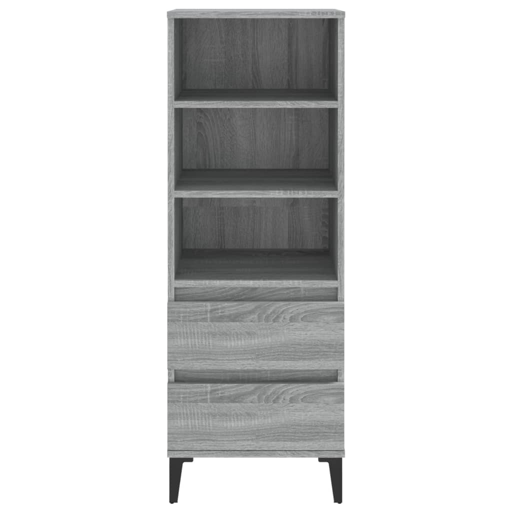 Szürke sonoma szerelt fa magasszekrény 40 x 36 x 110 cm Szürke sonoma szerelt fa magasszekrény 40 x 36 x 110 cm