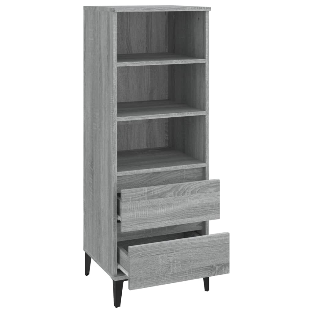 Szürke sonoma szerelt fa magasszekrény 40 x 36 x 110 cm Szürke sonoma szerelt fa magasszekrény 40 x 36 x 110 cm